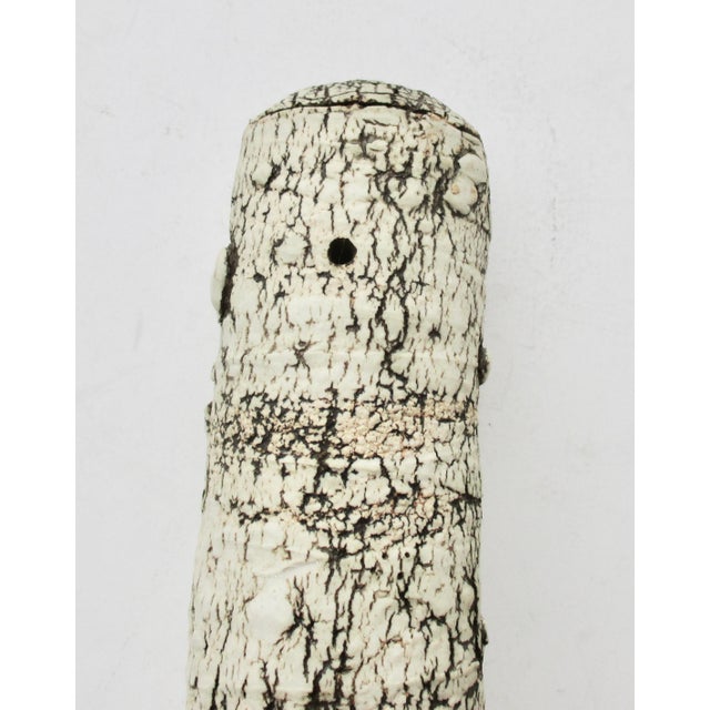 Peter Lane Ceramic Log Wall Vase/Pocket Circa 1998 For Sale In New York - Image 6 of 8