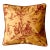 Toile De Jouy Throw Pillow Cover,"Printemps" Pattern, Red and Gold, 20-Inch Square For Sale