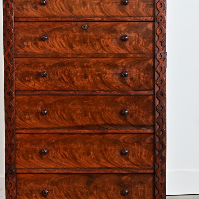 English 19th Century Mahogany Fold-down Desk For Sale - Image 11 of 17