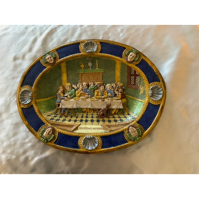 French Late 19th Century Faience Decorative Plate For Sale - Image 3 of 10