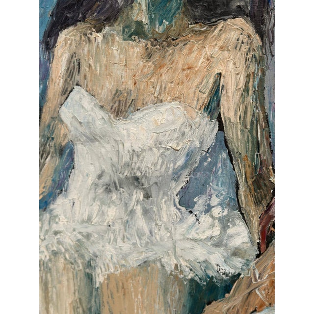 Ebbe Höglund, Ballet Dancer, Break, Oil Painting on Canvas, Framed For Sale - Image 8 of 18