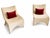 Very interesting and comfortable low-rider chair with creamy suede fabric and aluminum base. Excellent condition! Two...