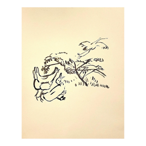 Pierre Bonnard Ltd Ed Lithograph Printed at Mourlot Paris 1958 Chickens and Swan 1958