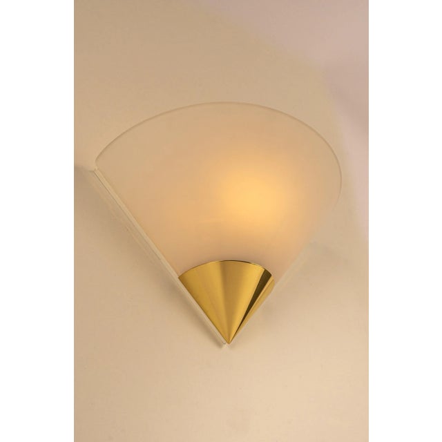 Opal Glass Sconces by Limburg, Germany, Set of 2 For Sale - Image 6 of 8