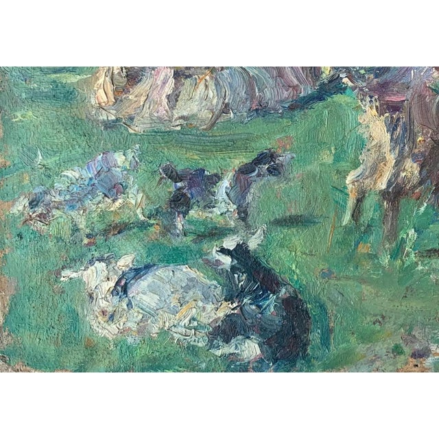1970s Rural Landscape Painting Original Art Ukrainian Artist Sokolovsky G. 1970s For Sale - Image 5 of 6