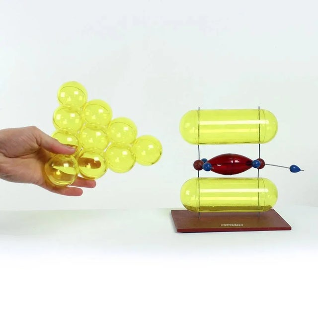 Metal Plastic School Models of Ethylen, Czechoslovakia, 1960s, Set of 2 For Sale - Image 7 of 11