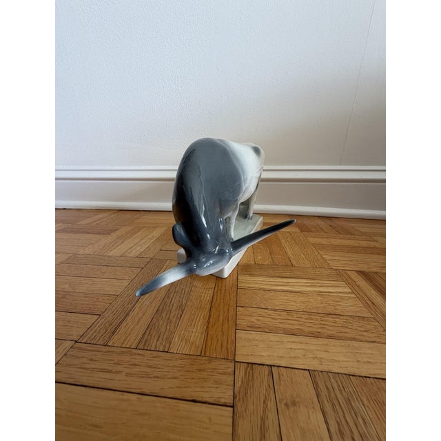 Zsolnay Mid-Century Zsolnay Pécs Hungarian Porcelain Charging Bull Sculpture by András Sinkó For Sale - Image 4 of 5