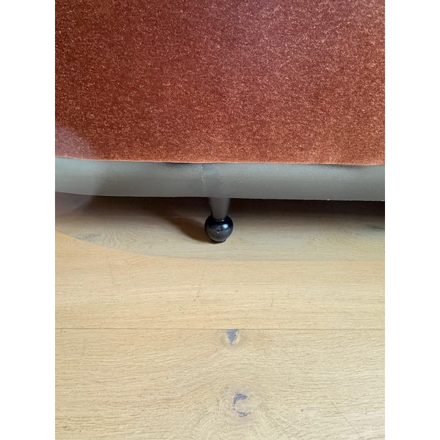 Custom Mohair Velvet Banquette Sectional For Sale - Image 14 of 16