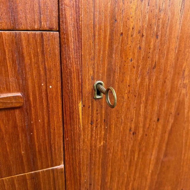 1960s 1960s Danish Modern Teak Secretary Desk Hutch by Sejling Skabe n.p. Nielsen, Attributed For Sale - Image 5 of 12