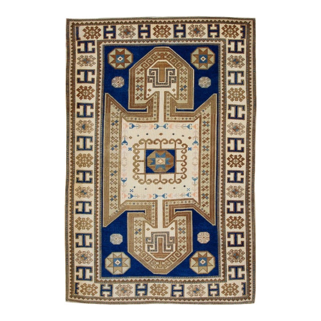 Vintage Turkish Rug 4'2" x 6'5" For Sale