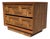 Bassett Mid-Century Carved Wood Two-Drawer Nightstand For Sale