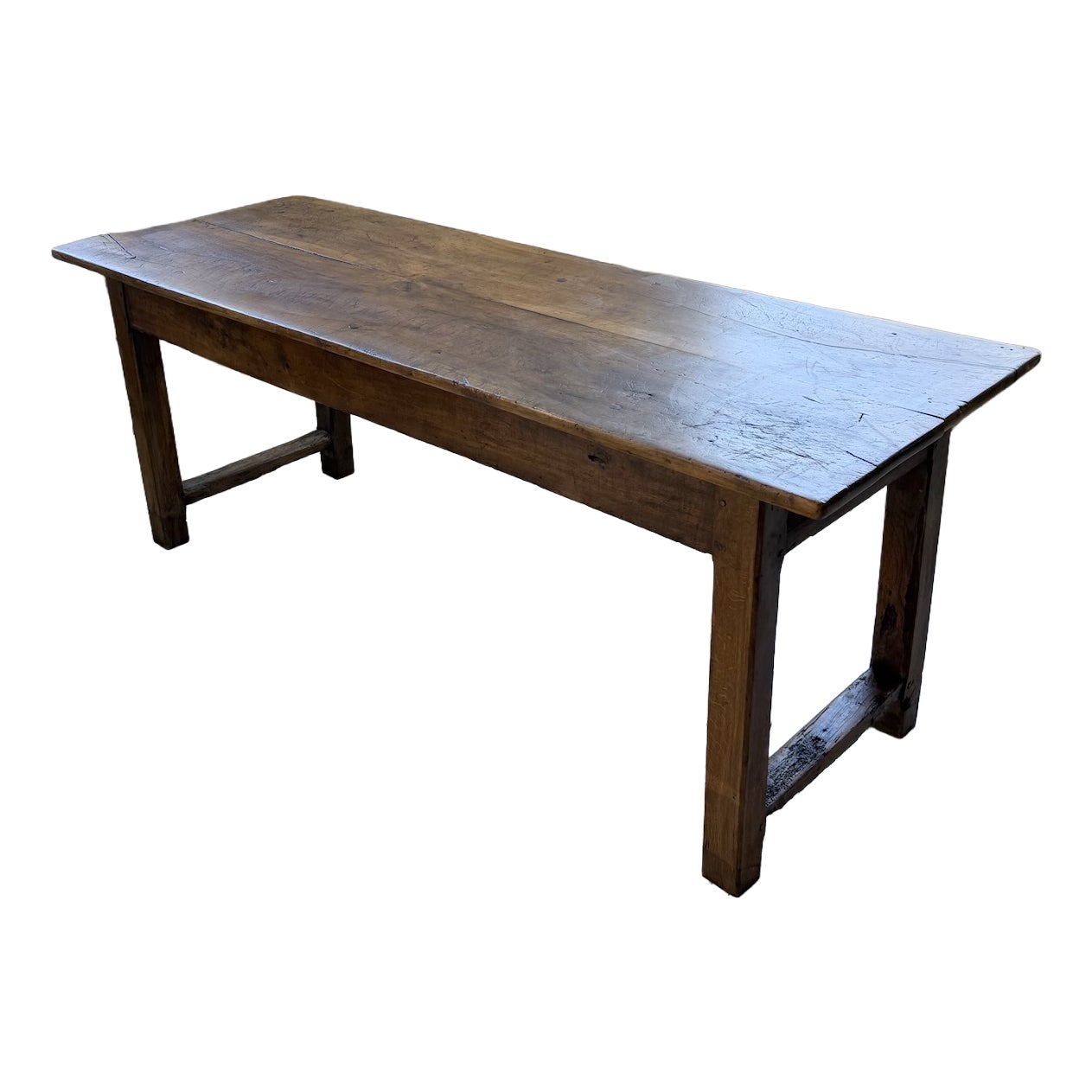 Antique Rustic Farmhouse Table in Walnut, 1900s | Chairish