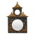 Chinoiserie Ebonized Two-Tiered Pagoda Topped Mirror For Sale