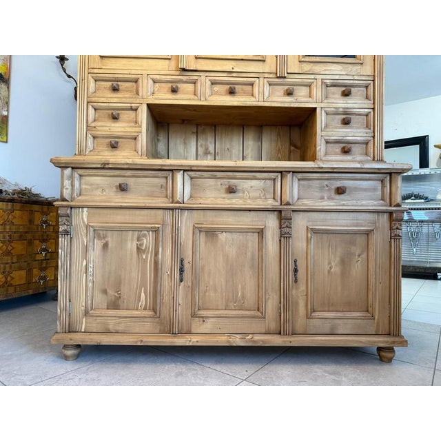 Gründerzeit Kitchen Sideboard, Farmhouse Cupboard, Farmhouse Sideboard D2818 For Sale - Image 17 of 18