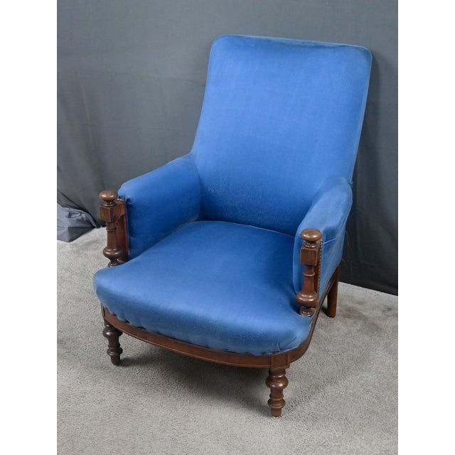 Walnut Bergère Armchair, Early 20th Century For Sale - Image 3 of 16
