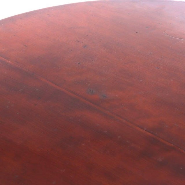 Antique Queen Anne Federal Mahogany Tilt Top Table With Bird Cage C1880 For Sale - Image 4 of 11