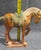 Brown Trio of Chinese Tang Dynasty Style Sancai Glazed War Horses For Sale - Image 8 of 18