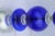 1990s Mid-Century Modern Cobalt Blue Glass Lamps Pair For Sale - Image 16 of 18