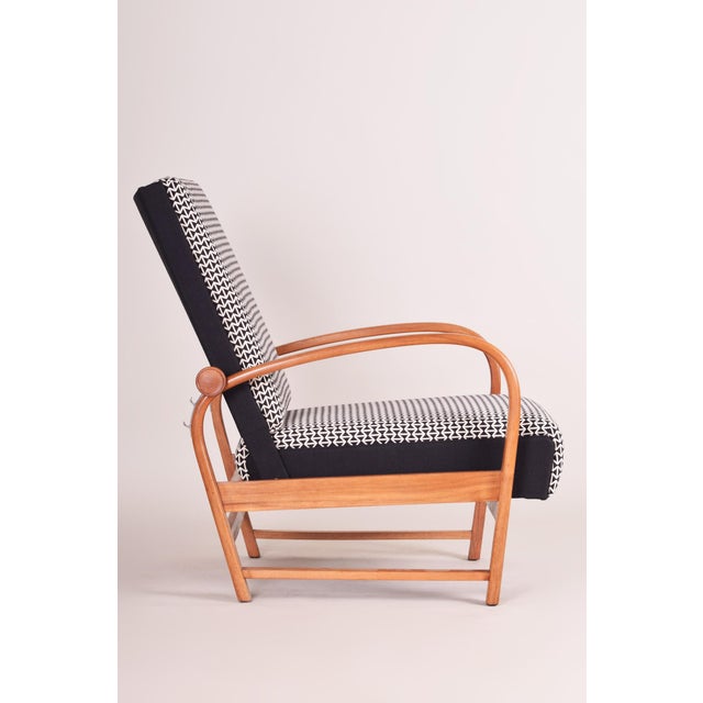 1930s Art Deco Armchairs in Walnut attributed to Thonet, Germany, 1930s, Set of 2 For Sale - Image 5 of 11