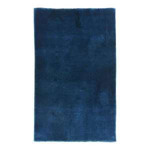 Galerie Shabab Collection Mid-20th Century Handmade Chinese Art Deco Throw Rug in Blue