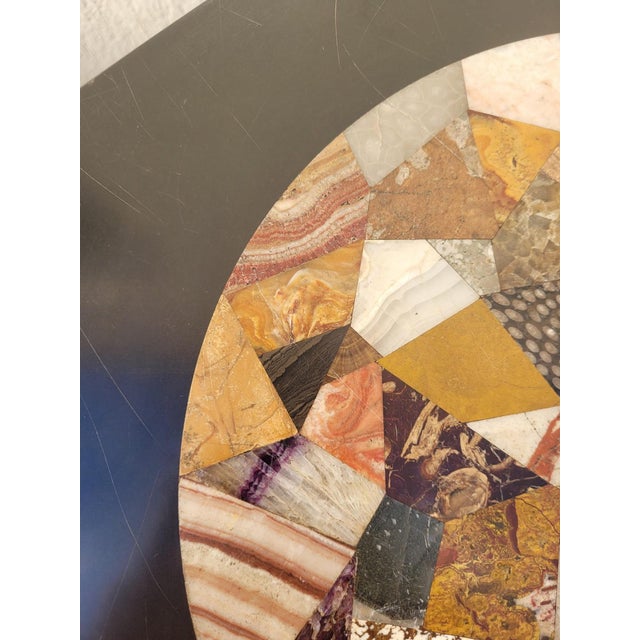 Bolster with Hard Stone Marquetry Tray For Sale - Image 12 of 16