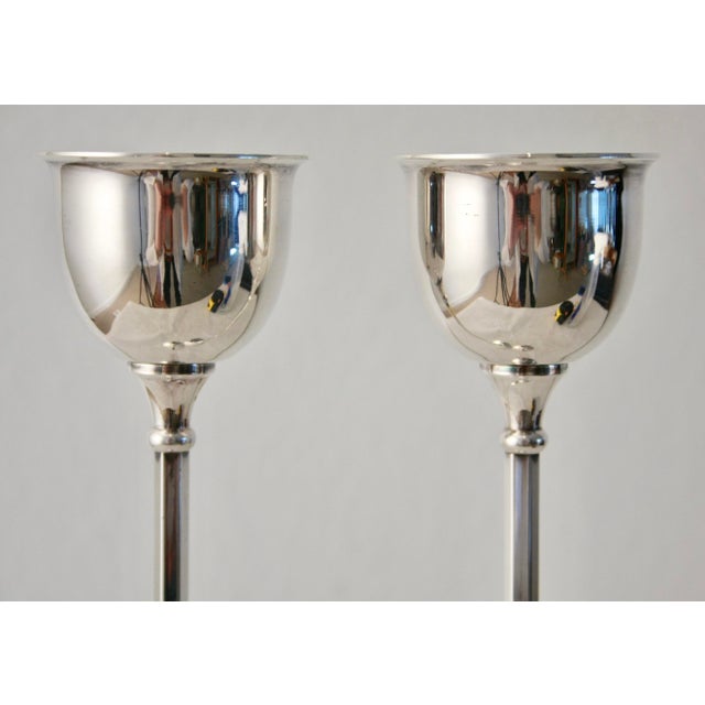 Birks Tall Slender Candleholders a Pair Chairish