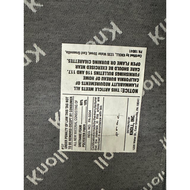 Knoll Knoll Studios Brno Tubular Chair Gray/Chrome For Sale - Image 4 of 4