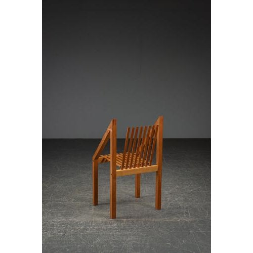 Architectural Accent Chair, 1980s For Sale - Image 10 of 18