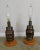 Heavy Wood and Steel Vintage Barrel Table Lamps - a Pair For Sale - Image 4 of 13