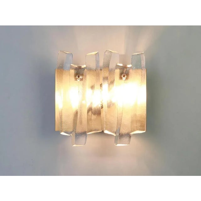 1960s Large Murano Glass Sconces from Kalmar, Austria, 1960s, Set of 2 For Sale - Image 5 of 6
