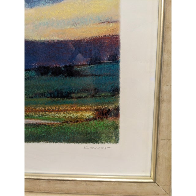 "Spring Clouds" by Ken Elliott- Framed Limited Edition. Signed & Numbered Gliclee Print For Sale - Image 9 of 12