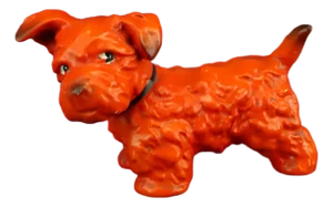 Ceramic Fox Terrier Dog from Goebel, Germany, Late 19th Century