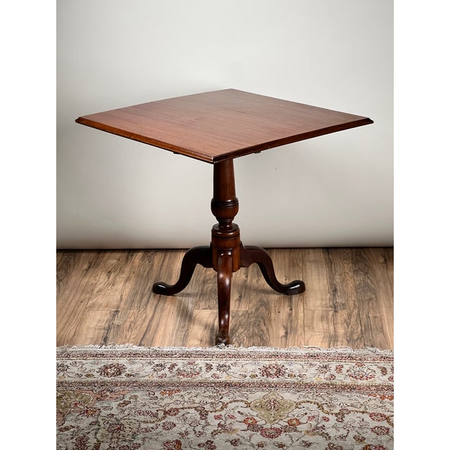 Late 18th Century Antique Queen Anne Mahogany Tilt Top Breakfast Table C. Late 18th Century For Sale - Image 5 of 10