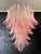 Large Italian Murano Pink Felci Glass Chandelier, 1990s For Sale - Image 4 of 18