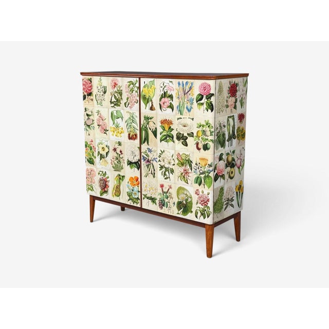 Swedish Modern, La Belgique Horticole Cabinet, Mahogany, Sweden, 1950s For Sale In New York - Image 6 of 13