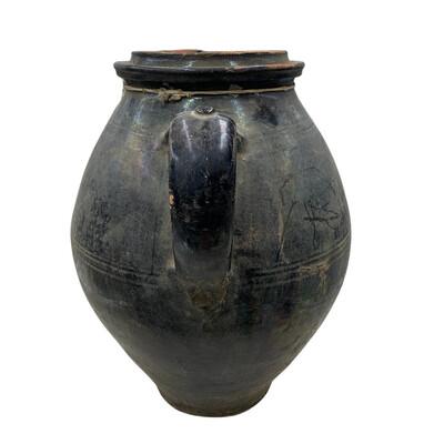 This antique Hungarian glazed vessel is a captivating piece that reflects the country's rich history and craftsmanship....