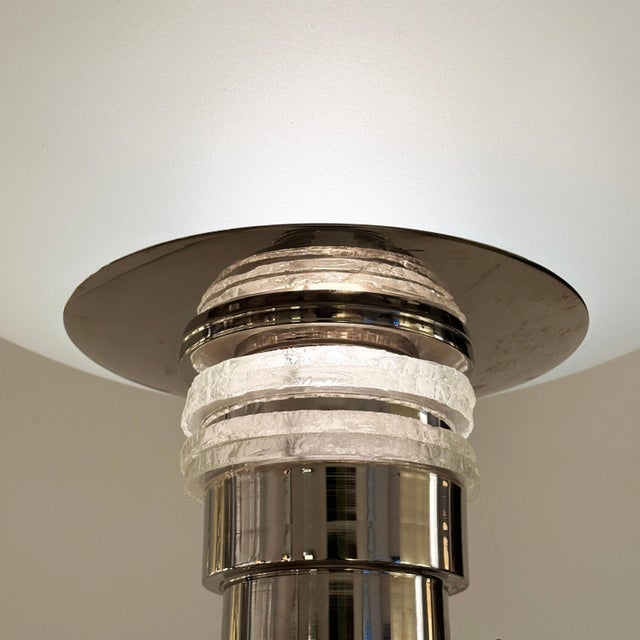 1930s Jean Perzel Art Deco Torchere Floor Lamp France circa 1930 For Sale - Image 5 of 6