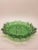 1970s Green Star Art Glass Large Hexagonal Cigar Ashtray For Sale - Image 4 of 4