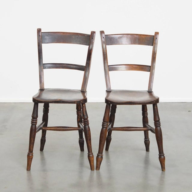 Set of Antique English Oxford Dining Chairs For Sale - Image 13 of 13