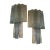 Large Murano Glass Tronchi Sconces, 1970s, Set of 2 For Sale