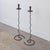 1950s Tall French Iron Wavy Candlestick For Sale - Image 9 of 10