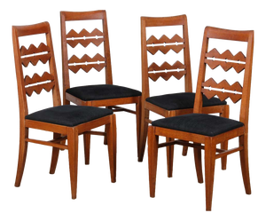 Vintage Oak Chairs, 1950s, Set of 4