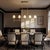 Aloadecor Transitional Warm Brass Linear Chandelier With Fabric Shades For Sale In Houston - Image 6 of 7