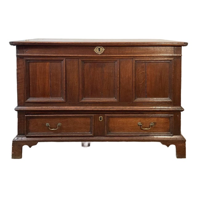 Antique George III Oak Mule Blanket Chest For Sale