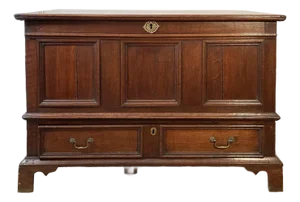 Antique George III Oak Mule Blanket Chest