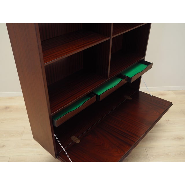 Wood Danish Mahogany Bookcase from Omann Jun, 1970s For Sale - Image 7 of 15