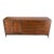 Mid Century Danish Modern Walnut 11 Drawers Dresser Credenza 2 Doors Compartment For Sale
