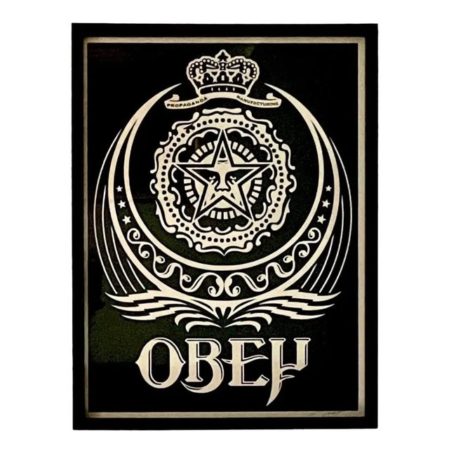 Shepard Fairey , Signed & numbered 77/300 18x24 inches 2005 “Ankara Black “ Screen Print Release date 31st December 2005 ....