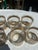 Gold 1970s Large Collection of Culver 22 Kt Gold Lowball Cocktail Glasses Scintilla Pattern- Set of 8 For Sale - Image 8 of 8