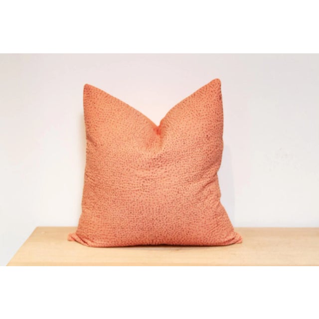 Apricot Hand-Stitched Pillow Cover For Sale - Image 4 of 7